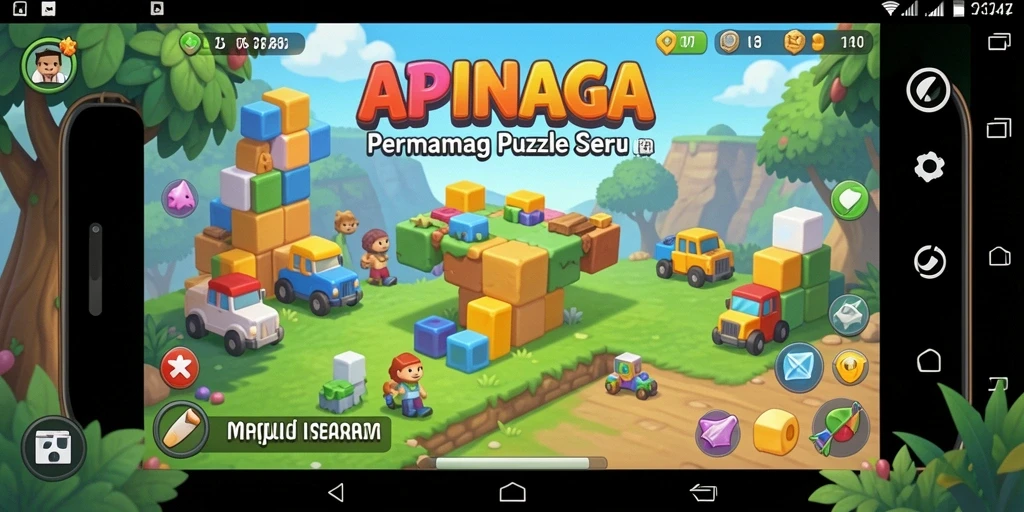 Tangkapan layar dari gameplay seru APINAGA yang penuh tantangan.