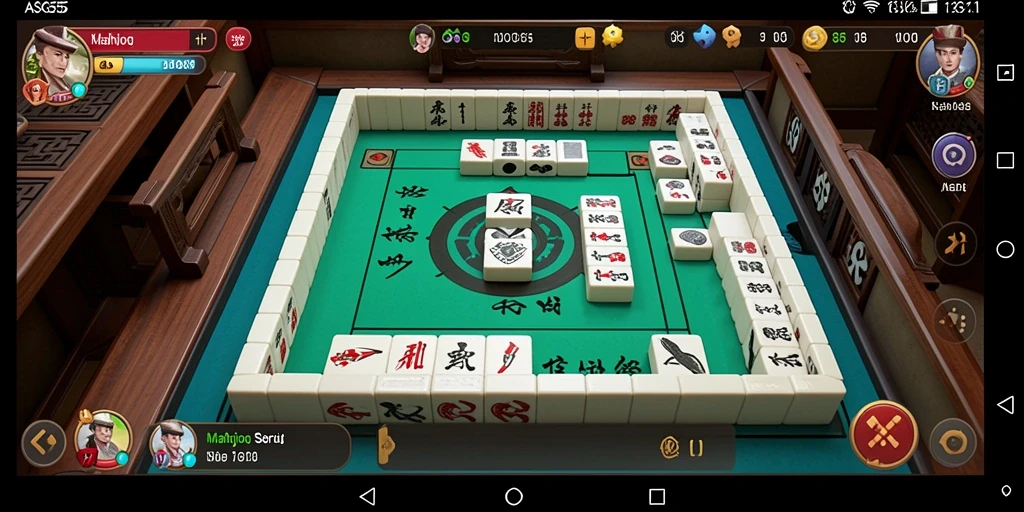 Screenshot gameplay menampilkan aksi seru permainan Mahjong ASG55.