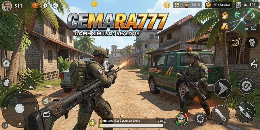 Tangkapan layar menunjukkan gameplay realistis dan interaksi mendalam dalam CEMARA777.