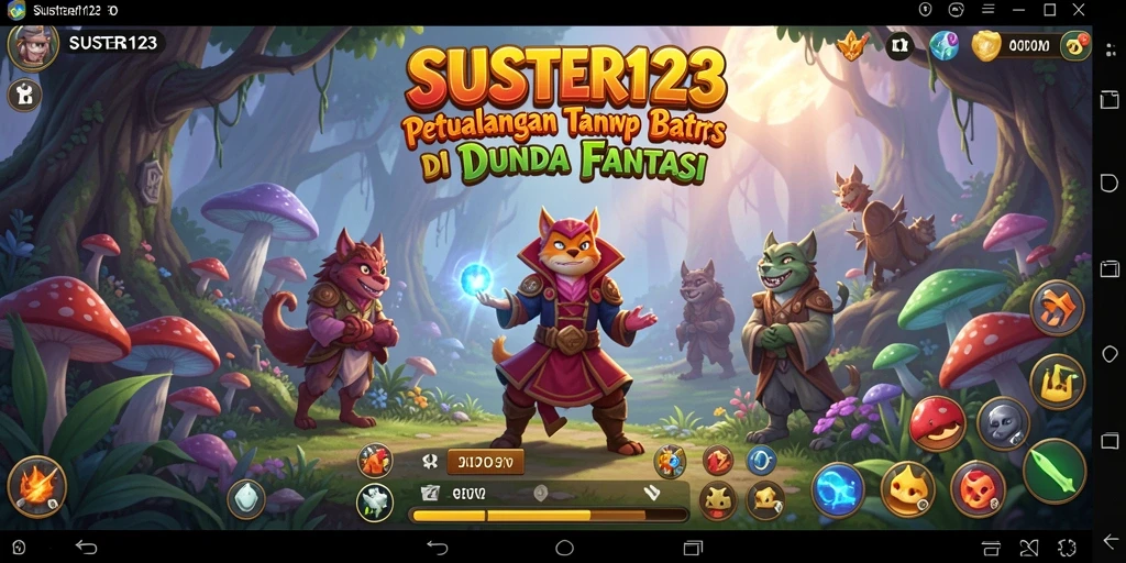 Tangkapan layar gameplay SUSTER123 menampilkan aksi pertempuran epik.